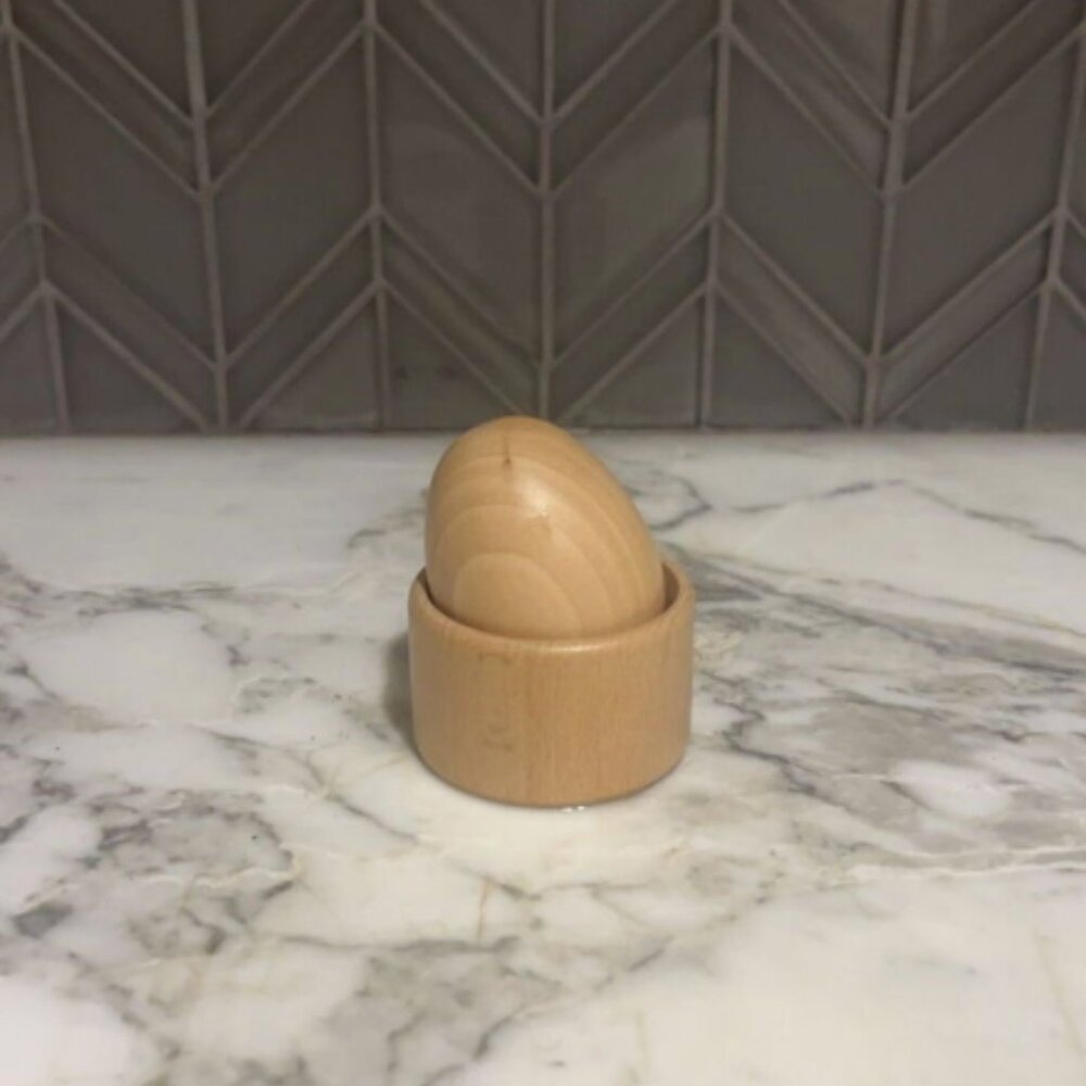 $12 ADD ON Lovevery egg and cup wooden toy 9 to 10 month kit KiwiCo Monti Kids